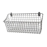 Maxbell Wall Mounted Storage Basket Modern Fruit Basket for Office Bedroom Dormitory 35.5cmx10cmx17.5cm