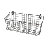 Maxbell Wall Mounted Storage Basket Modern Fruit Basket for Office Bedroom Dormitory 35.5cmx10cmx17.5cm