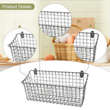 Maxbell Wall Mounted Storage Basket Modern Fruit Basket for Office Bedroom Dormitory 35.5cmx10cmx17.5cm