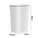 Maxbell Trash Can with Lid Bucket Reusable Trash Bin for Office Kitchen Laundry Room L
