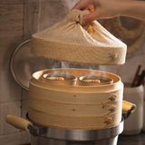 Maxbell Steamer Liner Breathable Large Reusable Steamer Mat for Pastry Dim Sum Bread