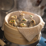 Maxbell Steamer Liner Breathable Large Reusable Steamer Mat for Pastry Dim Sum Bread