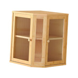 Maxbell Corner Bread Box for Kitchen 2 Tier Pantry Shelf Breadbox for Homemade Bread