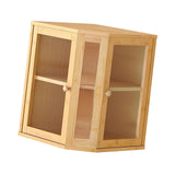 Maxbell Corner Bread Box for Kitchen 2 Tier Pantry Shelf Breadbox for Homemade Bread
