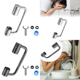 Maxbell Faucet Extender Anti Splash Large Flow Sink Tap Faucets Adapter Head Aerator Silver