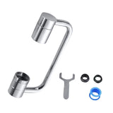 Maxbell Faucet Extender Anti Splash Large Flow Sink Tap Faucets Adapter Head Aerator Silver