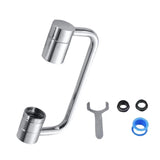 Maxbell Faucet Extender Anti Splash Large Flow Sink Tap Faucets Adapter Head Aerator Silver
