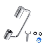 Maxbell Faucet Extender Anti Splash Large Flow Sink Tap Faucets Adapter Head Aerator Silver