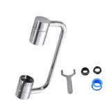 Maxbell Faucet Extender Anti Splash Large Flow Sink Tap Faucets Adapter Head Aerator Silver