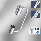 Maxbell Faucet Extender Anti Splash Large Flow Sink Tap Faucets Adapter Head Aerator Silver