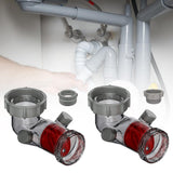 Maxbell Visible Sink Drain Backflow Preventer Upgrade for Dishwashers Overflow Pipes 40mm to 50mm