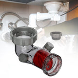 Maxbell Visible Sink Drain Backflow Preventer Upgrade for Dishwashers Overflow Pipes 50mm to 50mm