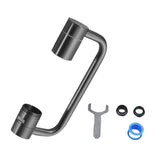 Maxbell Faucet Extender Anti Splash Large Flow Sink Tap Faucets Adapter Head Aerator Gray