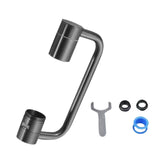 Maxbell Faucet Extender Anti Splash Large Flow Sink Tap Faucets Adapter Head Aerator Gray