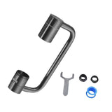 Maxbell Faucet Extender Anti Splash Large Flow Sink Tap Faucets Adapter Head Aerator Gray