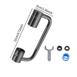 Maxbell Faucet Extender Anti Splash Large Flow Sink Tap Faucets Adapter Head Aerator Gray