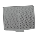 Maxbell Silicone Dish Drying Mat Anti Slip Dish Drainer Mat for Kitchen Counter Bowl Gray