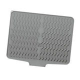 Maxbell Silicone Dish Drying Mat Anti Slip Dish Drainer Mat for Kitchen Counter Bowl Gray