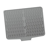 Maxbell Silicone Dish Drying Mat Anti Slip Dish Drainer Mat for Kitchen Counter Bowl Gray