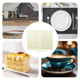 Maxbell Silicone Dish Drying Mat Anti Slip Dish Drainer Mat for Kitchen Counter Bowl White