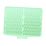 Maxbell Silicone Dish Drying Mat Anti Slip Dish Drainer Mat for Kitchen Counter Bowl Green