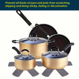 Maxbell 12Pcs Pot Pan Protectors Simple Separator Pads for Bakeware Frying Pans Dish