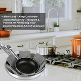 Maxbell 12Pcs Pot Pan Protectors Simple Separator Pads for Bakeware Frying Pans Dish