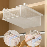 Maxbell Underwear Organizer Metal Desktop Compact for Household Laundry Room Kitchen White