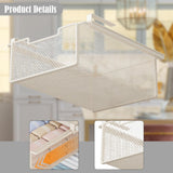 Maxbell Underwear Organizer Metal Desktop Compact for Household Laundry Room Kitchen White
