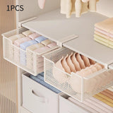 Maxbell Underwear Organizer Metal Desktop Compact for Household Laundry Room Kitchen White