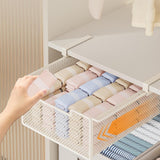 Maxbell Underwear Organizer Metal Desktop Compact for Household Laundry Room Kitchen White