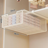 Maxbell Underwear Organizer Metal Desktop Compact for Household Laundry Room Kitchen White