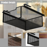 Maxbell Underwear Organizer Metal Desktop Compact for Household Laundry Room Kitchen Black