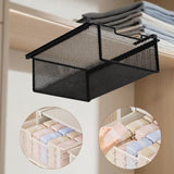 Maxbell Underwear Organizer Metal Desktop Compact for Household Laundry Room Kitchen Black