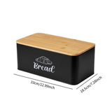 Maxbell Bread Box Gifts Kitchenware Bread Keeper for Coffee Shop Baked Goods Cookies Black