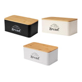 Maxbell Bread Box Gifts Kitchenware Bread Keeper for Coffee Shop Baked Goods Cookies Black