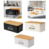 Maxbell Bread Box Gifts Kitchenware Bread Keeper for Coffee Shop Baked Goods Cookies Black