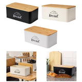 Maxbell Bread Box Gifts Kitchenware Bread Keeper for Coffee Shop Baked Goods Cookies Black