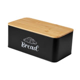 Maxbell Bread Box Gifts Kitchenware Bread Keeper for Coffee Shop Baked Goods Cookies Black