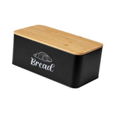 Maxbell Bread Box Gifts Kitchenware Bread Keeper for Coffee Shop Baked Goods Cookies Black