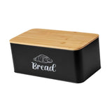 Maxbell Bread Box Gifts Kitchenware Bread Keeper for Coffee Shop Baked Goods Cookies Black