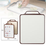 Maxbell Stainless Steel Cutting Board Non Slip Double Sided for Bread Kitchen Cheese PP
