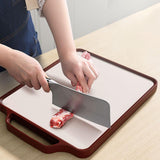 Maxbell Stainless Steel Cutting Board Non Slip Double Sided for Bread Kitchen Cheese PP