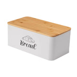 Maxbell Bread Box Gifts Kitchenware Bread Keeper for Coffee Shop Baked Goods Cookies White