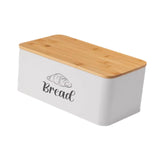 Maxbell Bread Box Gifts Kitchenware Bread Keeper for Coffee Shop Baked Goods Cookies White