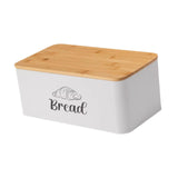 Maxbell Bread Box Gifts Kitchenware Bread Keeper for Coffee Shop Baked Goods Cookies White