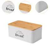 Maxbell Bread Box Gifts Kitchenware Bread Keeper for Coffee Shop Baked Goods Cookies White