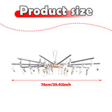 Maxbell Clothes Drying Rack Folding with 30 Clips for Underwear Scarf Indoor Outdoor