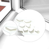 Maxbell Casement Window Stopper Multipurpose for Windows with Track Lock Easy to Use White