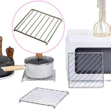 Maxbell Iron Trivet Meat Rack Square Metal Mat for Pots and Pan for Kitchen Pans Bar B